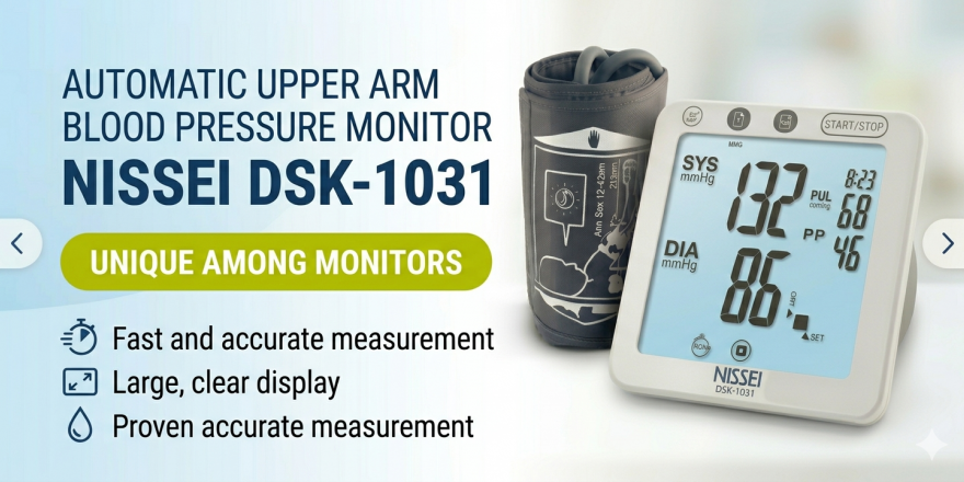 Automatic upper arm blood pressure monitor NISSEI DSK-1031