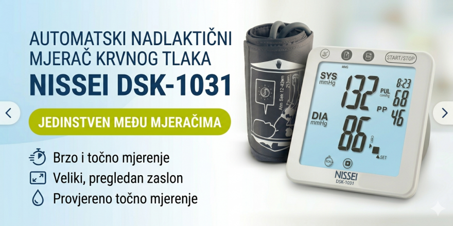 Automatski mjerač krvnog tlaka za nadlakticu NISSEI DSK-1031