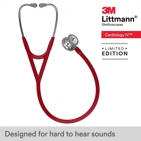 3M™ Littmann® Cardiology IV stetoskop (Temno rdeča)