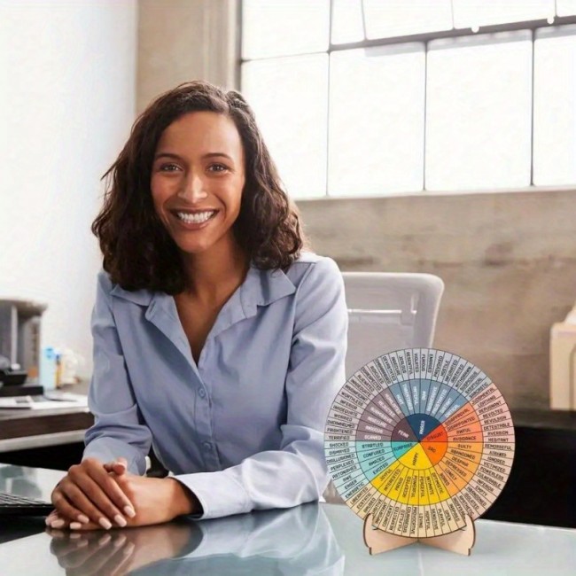 Dvostrani kotač emocija sa stolnim stalkom WHEEL OF EMOTIONS