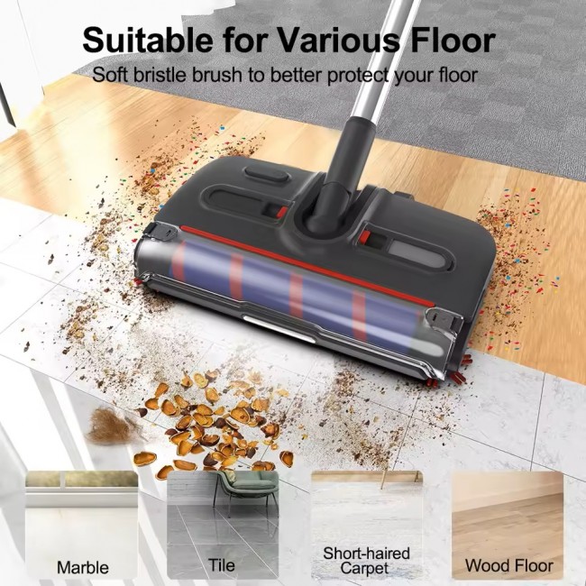 Cordless handheld vacuum cleaner with 360° rotating electric brush | vsezazdravje.si