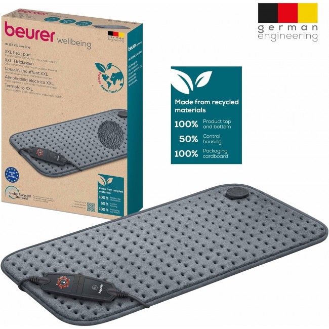 Grelna blazina Beurer HK 123 XXL Cosy Grey Green Planet | vsezazdravje.si