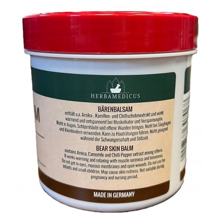 MEDVEDJI balzam z izvlečeki arnike, kamilice in čilija Herbamedicus 250 ml