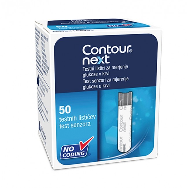 CONTOUR NEXT Testni lističi za merjenje glukoze v krvi | vsezazdravje.si