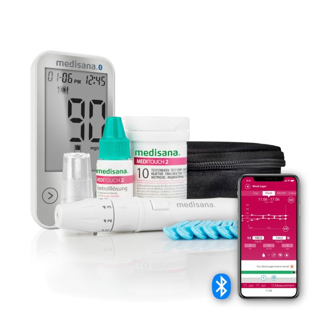  MEDISANA merilnik krvnega sladkorja MEDITOUCH2 Connect | vsezazdravje.si