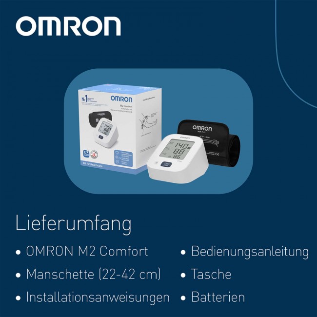 Omron M2 Comfort upper arm blood pressure monitor (HEM-7188-FLD) | vsezazdravje.si